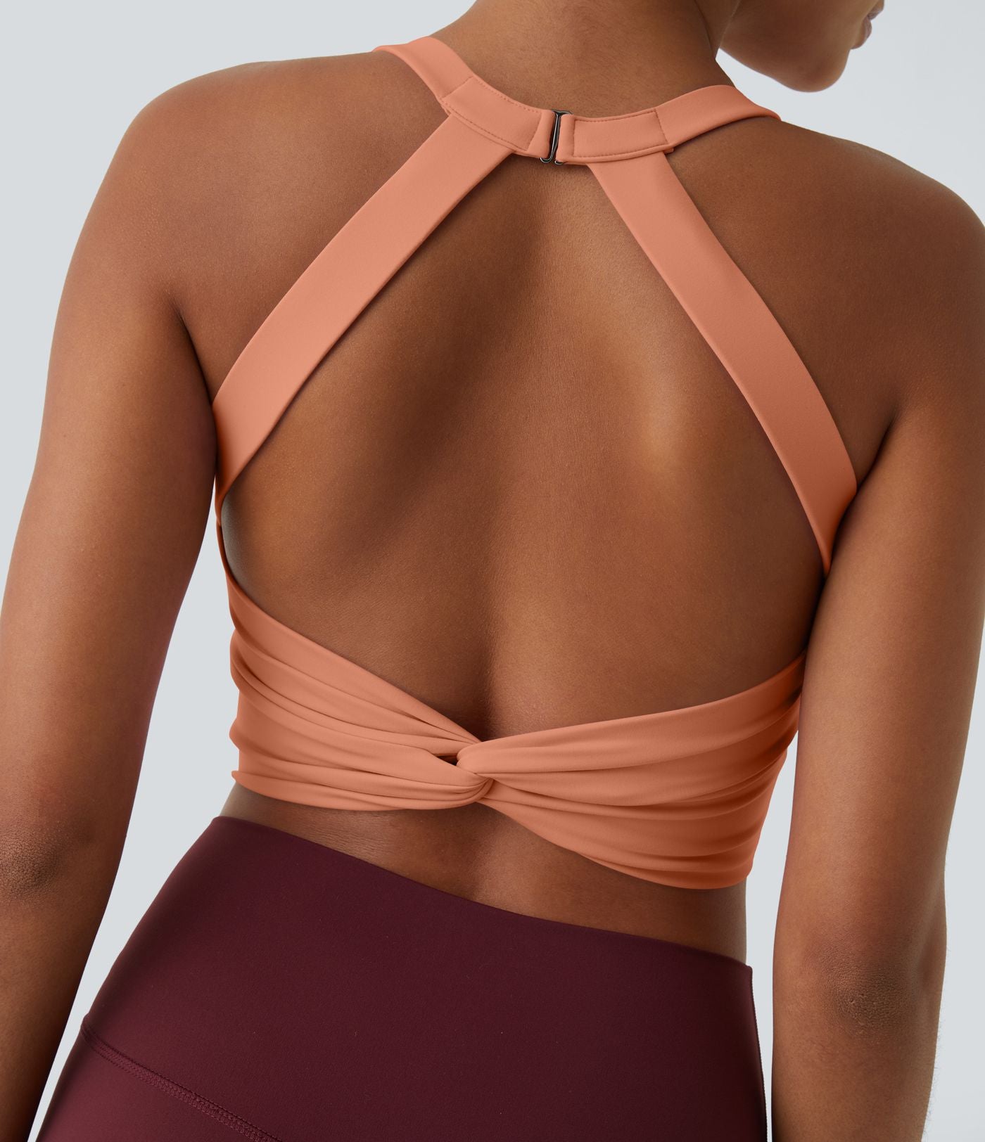 Débardeur yoga court SoftlyZero™ Plush à découpes A-C