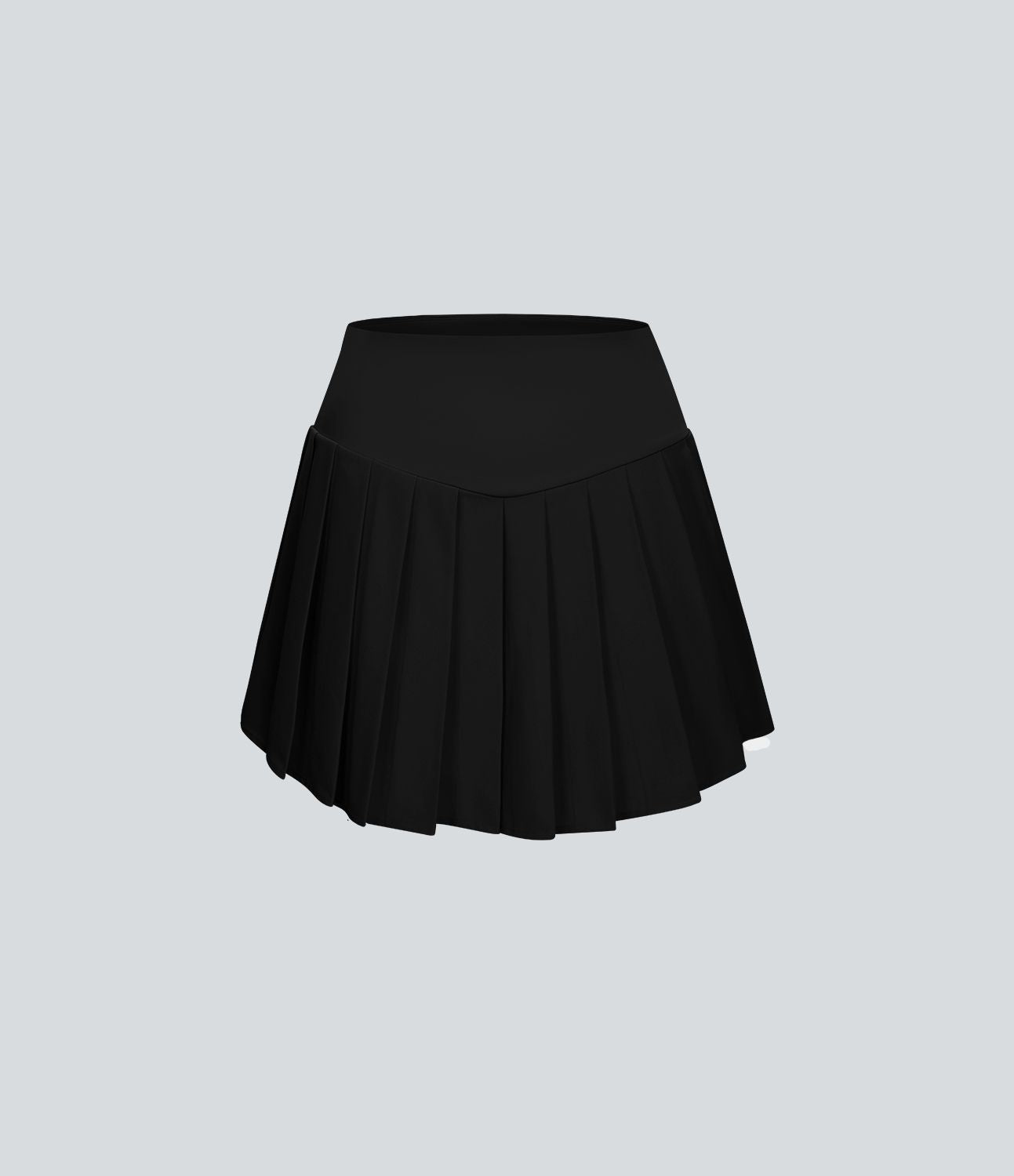 Breezeful™ Jupe Courte Casual Forme A 2 en 1 à Taille Haute avec Poches Latérales Plis et Séchage Rapide