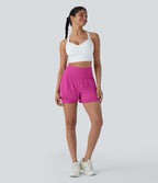 Short de yoga 2-en-1 SoftlyZero™ Airy taille très haute effet frais InstantCool 12,5 cm avec poches