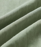 Pantalon décontracté taille haute à jambes larges en mélange de lin avec poches
