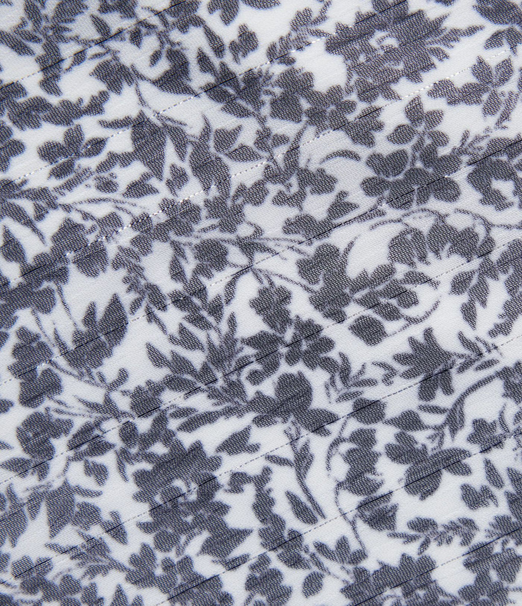 Jupe mi-longue fluide casual imprimé floral taille haute avec poches