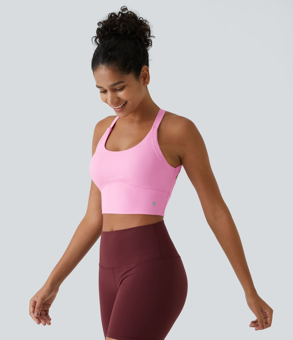 Débardeur yoga court SoftlyZero™ Plush à découpes A-C