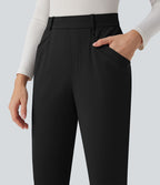 Pantalon tailleur fuselé 7/8 taille haute Halara Flex™ DayStretch avec poches