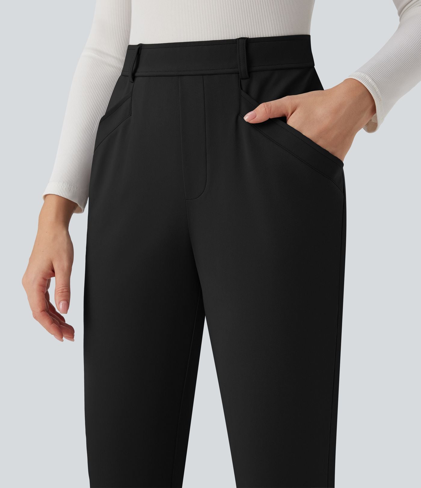 Pantalon tailleur fuselé 7/8 taille haute Halara Flex™ DayStretch avec poches