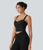 Débardeur court de yoga SoftlyZero™ Plush décolleté en cœur soutien-gorge intégré