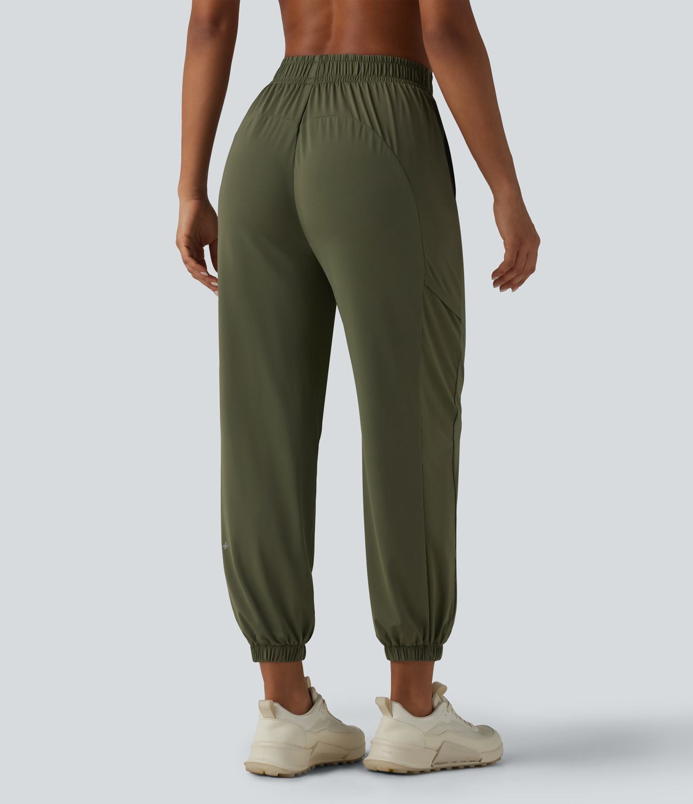 Jogging de sport taille haute en maille contrastée respirante avec poches - Protection solaire UPF50+