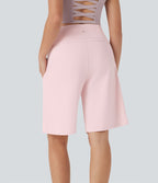 Bermuda SoftlyZero™ Airy de yoga taille haute avec poches multiples et effet frais InstantCool