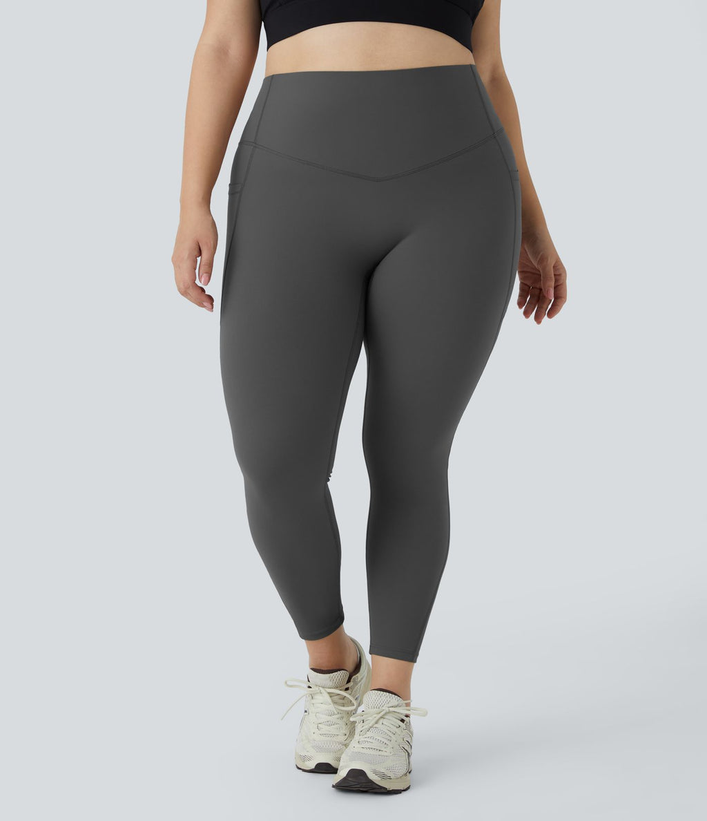 Legging d'entraînement gainant taille haute grande taille avec poches Halara UltraSculpt™