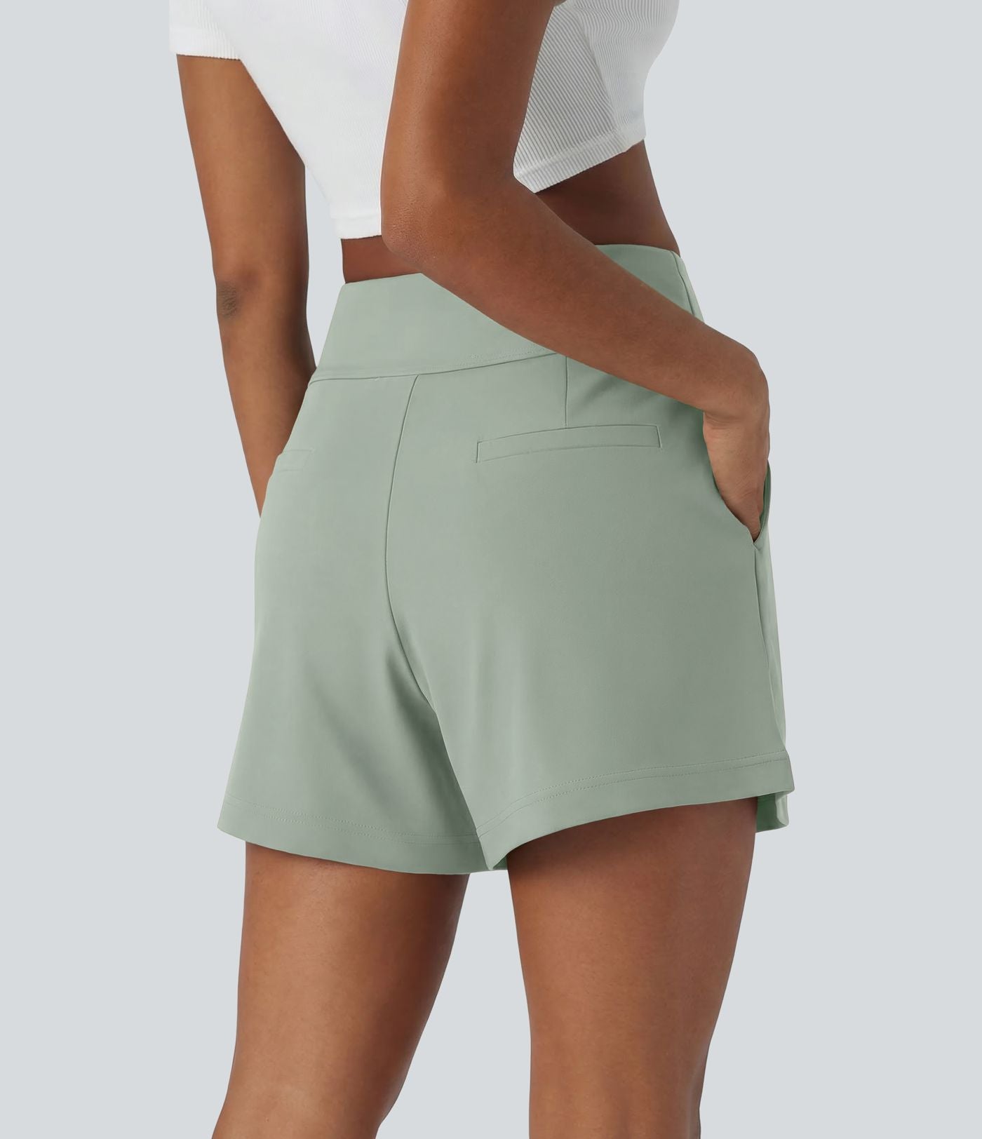 Short de travail large taille haute DayStretch avec poches