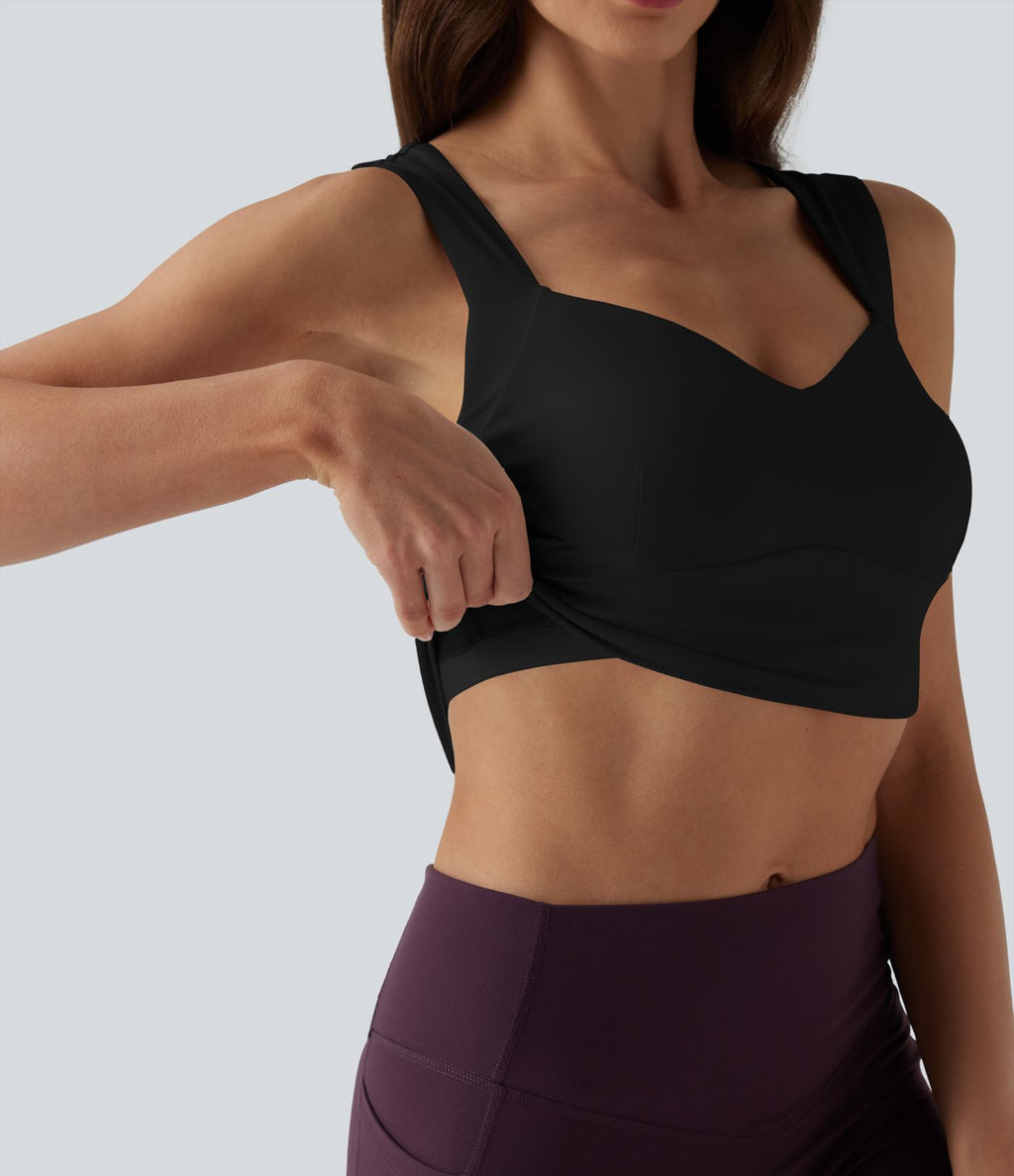 Débardeur de yoga court col Queen Anne SoftlyZero™ Plush
