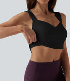 Débardeur de yoga court col Queen Anne SoftlyZero™ Plush