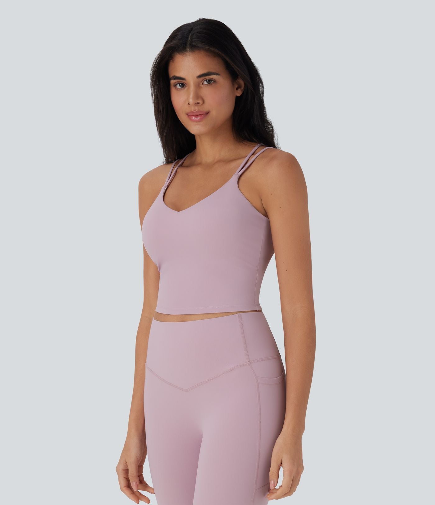 Débardeur de yoga court Halara UltraSculpt™ Cool dos nu à séchage rapide - UPF50+