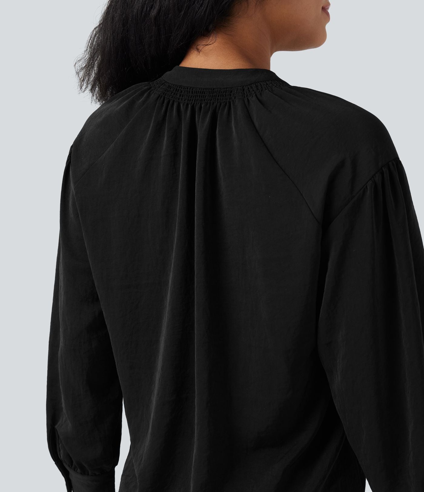 Chemise de travail manches longues col V