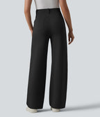 Halara Flex™ Pantalon tailleur droit taille haute avec poches