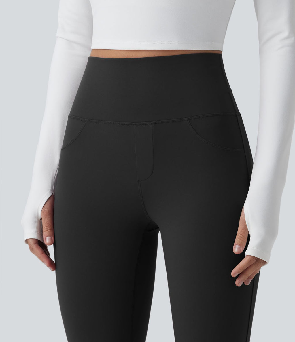 Legging 7/8 d'entraînement taille haute gainant Halara UltraSculpt™ avec poches