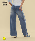 Jean large casual délavé Halara X Smiley® Halara Flex™ taille haute avec poches