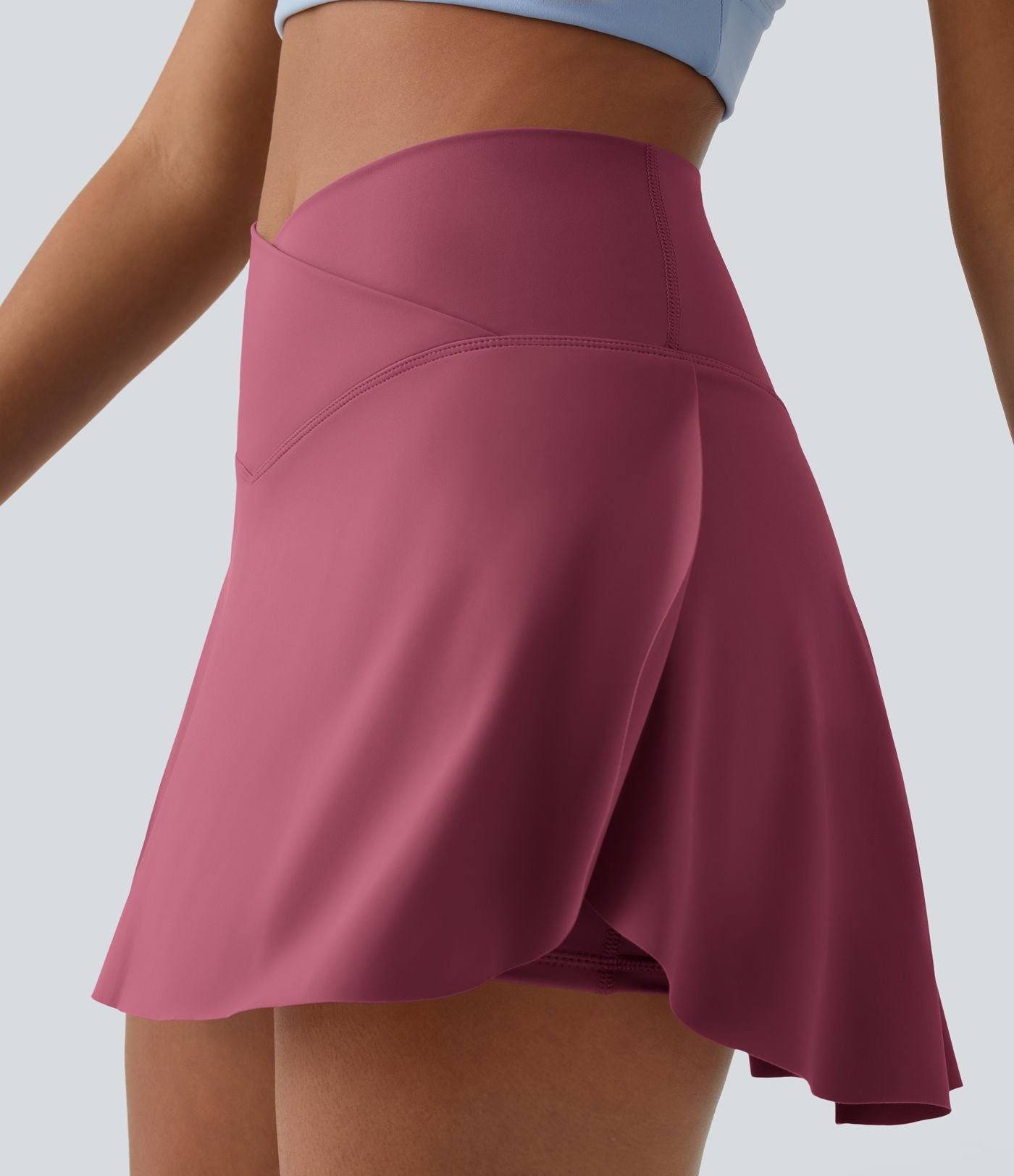 Jupe de tennis mini 2-en-1 quotidienne SoftlyZero™ Airy avec croisement, poche latérale et effet frais InstantCool, Lucid, protection solaire UPF50+