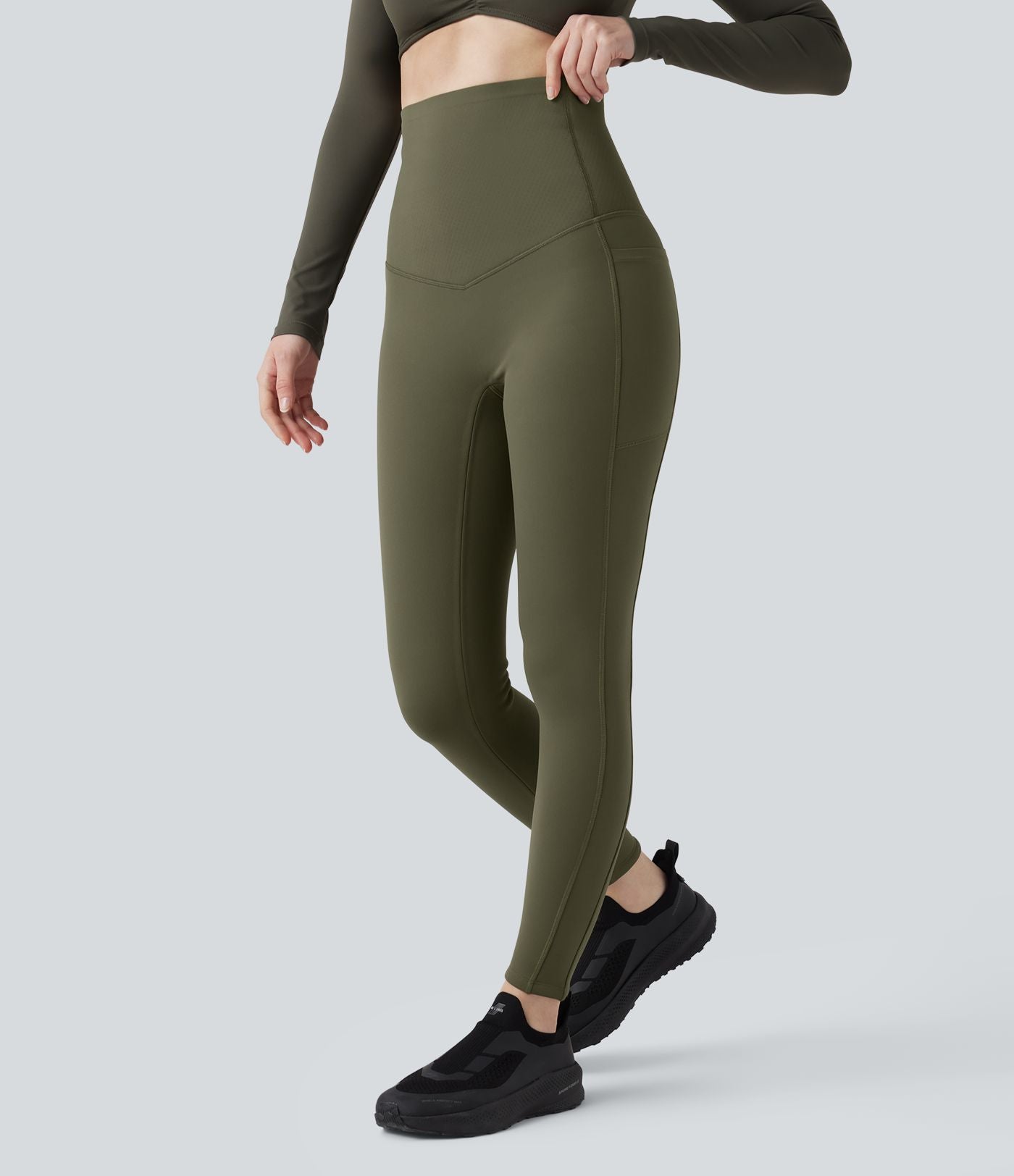 Legging d'entraînement Halara UltraSculpt™ Extra Heat taille ultra-haute gainant avec poches