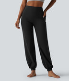 Jogging Halara Ultrasculpt™ taille haute gainant ventre plat avec poches