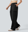 Pantalon décontracté SpacerTek™ taille mi-haute, jambe droite, avec poches