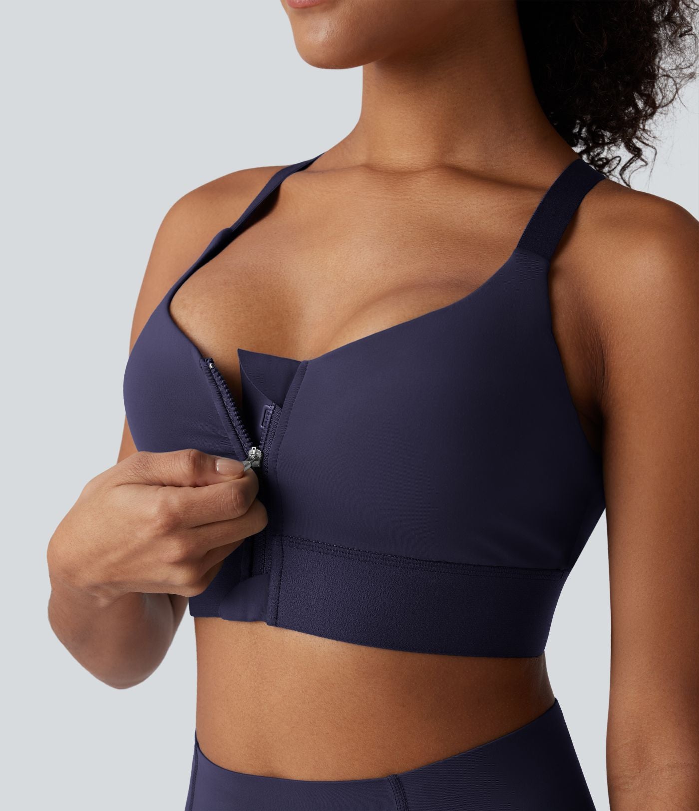 Brassière de sport SpeedWave™ soutien moyen à fermeture éclair et séchage rapide pour running