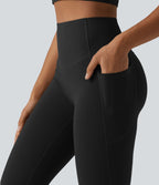 Legging de yoga bootcut Halara UltraSculpt™ taille haute push-up gainant avec poches