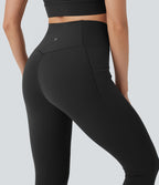 Legging 7/8 d'entraînement gainant taille haute croisé avec poches Halara UltraSculpt™