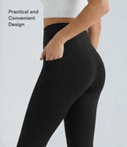 Legging corsaire d'entraînement gainant taille haute avec poches Halara UltraSculpt™