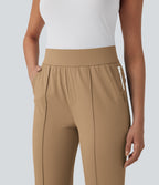 Pantalon de golf séchage rapide, taille mi-haute, avec poches et poche tee, UPF40+