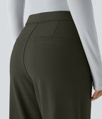 Pantalon tailleur évasé taille haute Halara Flex™ DayStretch avec poches