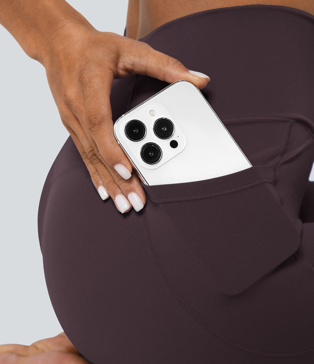 Softlyzero™ Legging Unis Poches Croisées