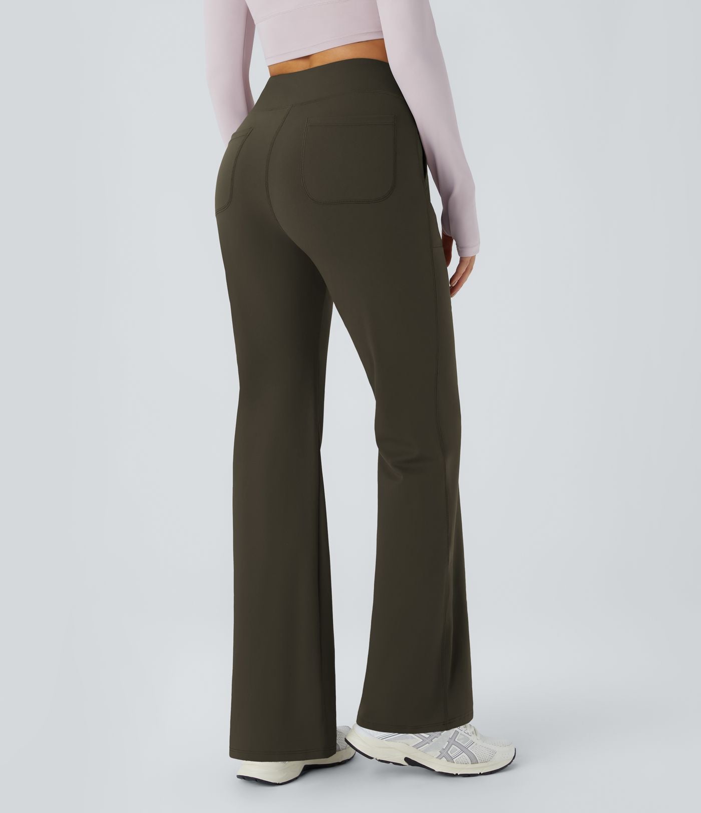 Legging évasé uni taille haute DayStretch avec poches