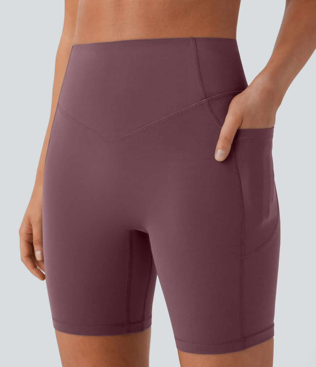 Legging de yoga gainant taille haute chiné à séchage rapide avec poches Halara UltraSculpt™