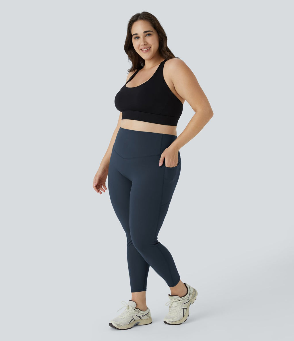 Legging d'entraînement gainant taille haute grande taille avec poches Halara UltraSculpt™