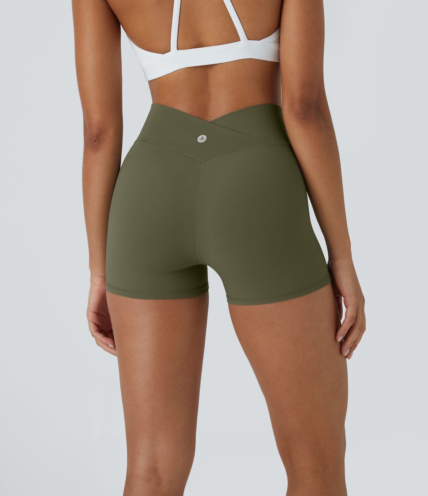 Softlyzero™ Short 7,5cm Biker Taille Haute Croisé Uni