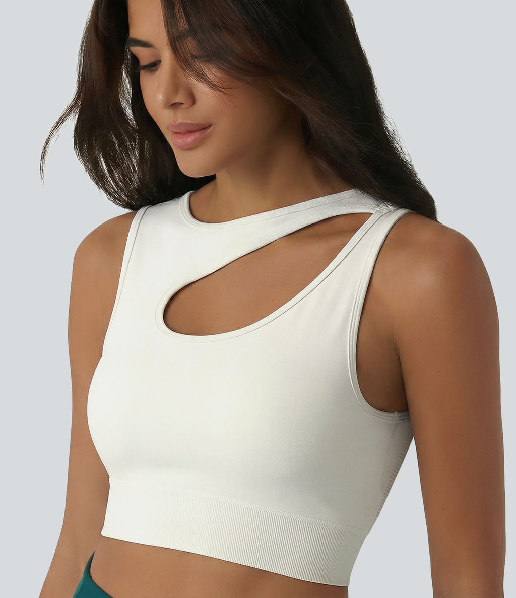 Débardeur de yoga OneForm Seamless Flow à découpes avec brassière intégrée