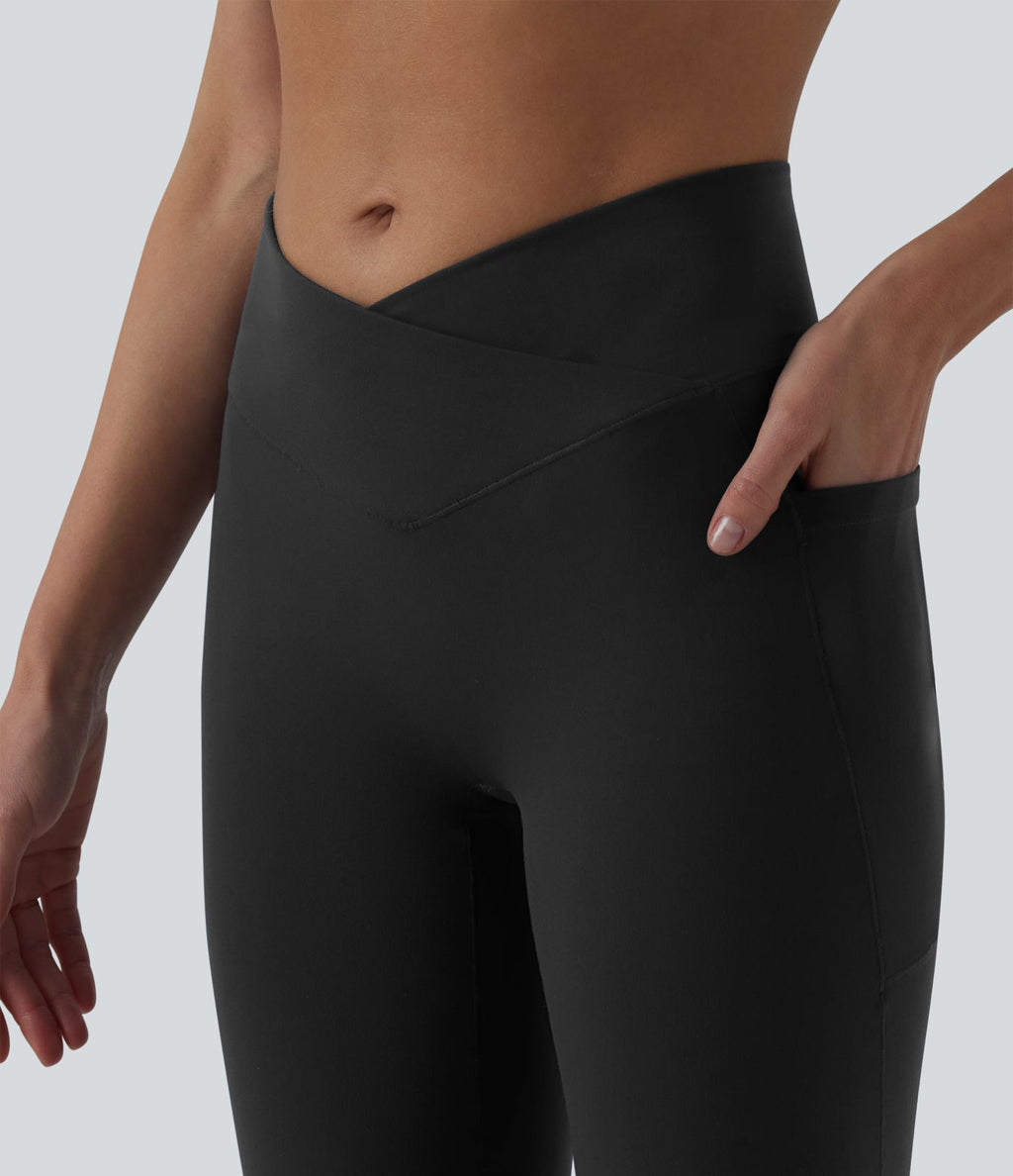 Jogging danse SoftlyZero™ croisé taille haute avec poches - UPF50+