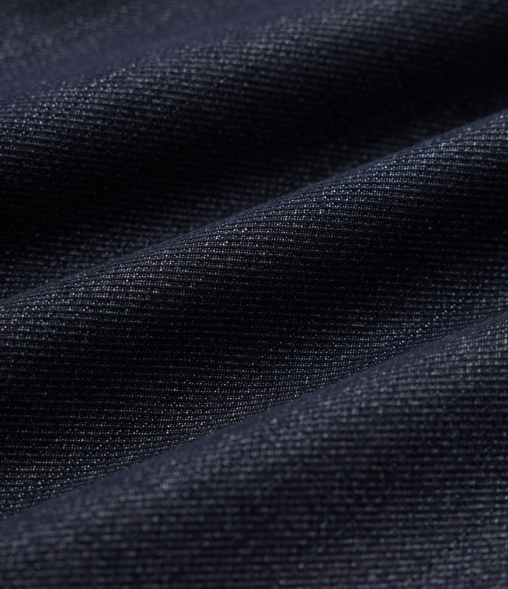Jupe mini casual 2-en-1 moulante taille haute effet denim avec fermeture éclair invisible et poches