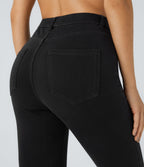 Leggings 7/8 de travail en denim taille haute avec poches Halara Flex™