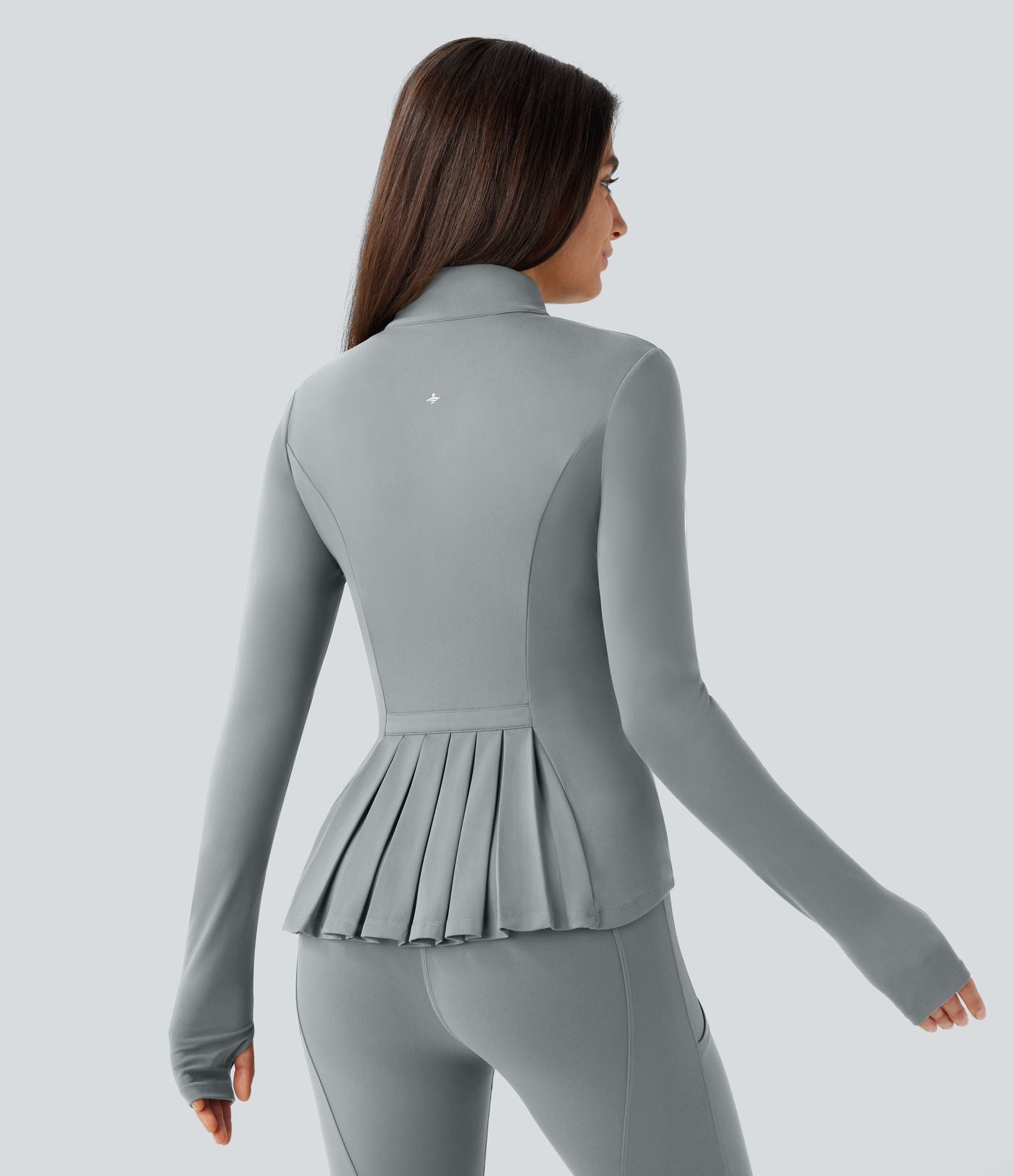 Veste d'équitation ajustée Softlyzero™ avec col montant, passe-pouces, poches, plis et fermeture éclair - Protection UPF50+