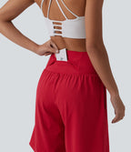Short de yoga 2-en-1 SoftlyZero™ Airy taille très haute effet frais InstantCool 22,8 cm avec poches