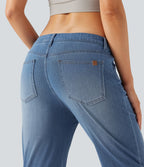 Jean ajusté Halara Flex™ taille basse avec poches
