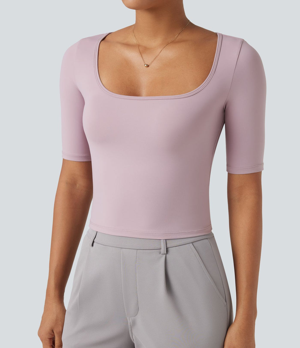 T-shirt de travail SoftlyZero™ Airy encolure arrondie manches courtes effet frais InstantCool