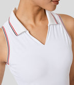 Robe de Golf Sport Mini Cool Touch à Col en Deux Parties avec Poches - Golf Tee Poche