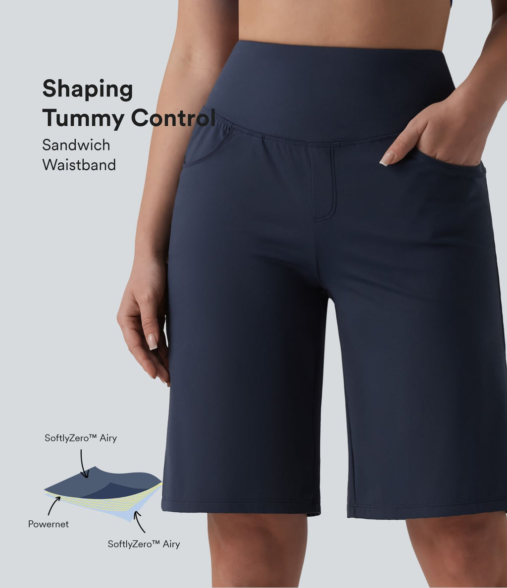 Short de yoga SoftlyZero™ Airy ample gainant taille haute effet frais InstantCool avec poches