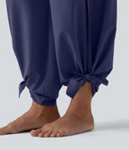 Pantalon fluide Breezeful™ taille haute à séchage rapide avec fronces, fente et poches