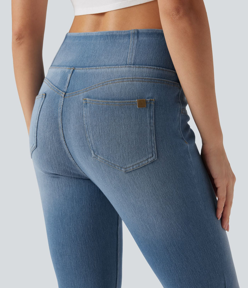 Jean skinny Halara Flex™ coupe en V taille mi-haute 7/8 avec poches