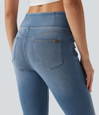 Jean skinny Halara Flex™ coupe en V taille mi-haute 7/8 avec poches