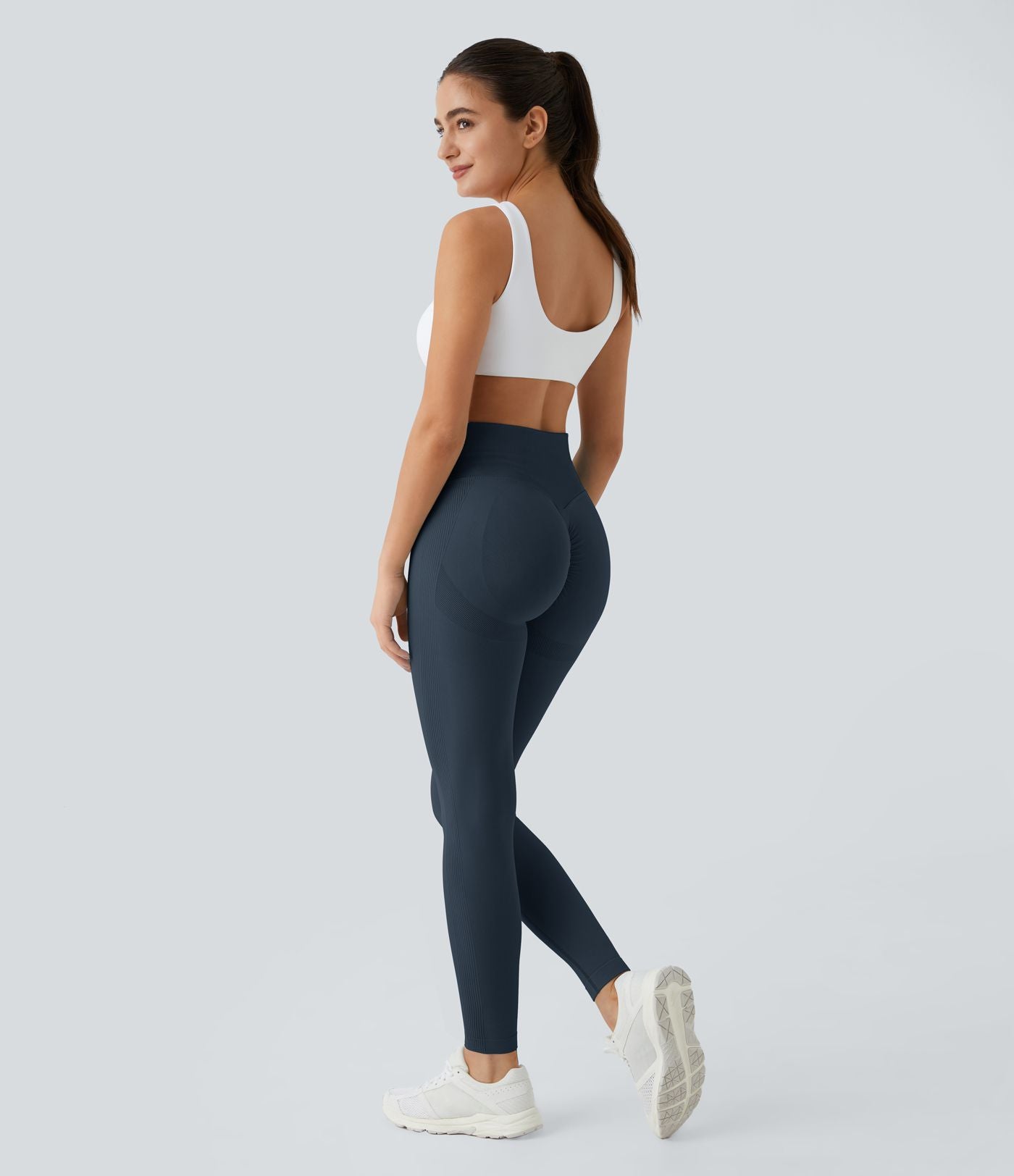 Legging push-up taille haute froncé sans couture OneForm Seamless Flow