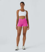 Softlyzero™ Short 7,5cm Biker Taille Haute Croisé Uni
